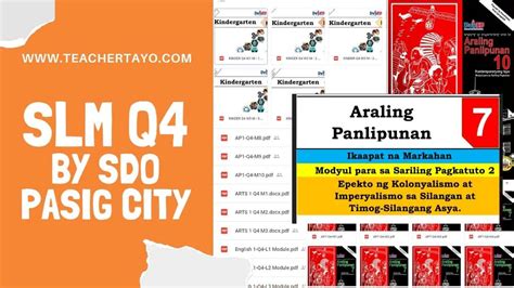 division of pasig city modules grade 9|SLM Quarter 4 by SDO Pasig City .
